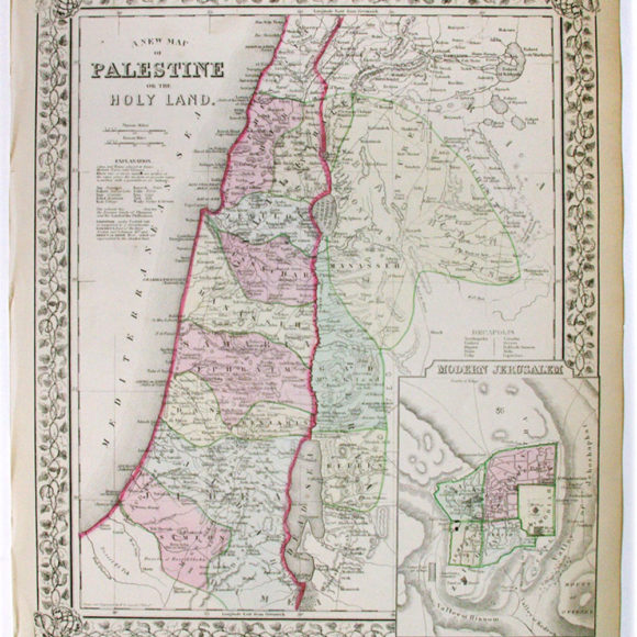 A New Map of Palestine or the Holy Land