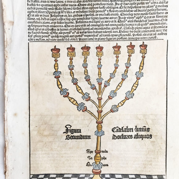 Tercia Etas Mundi. Folium.XXXII (with a a candelabra)