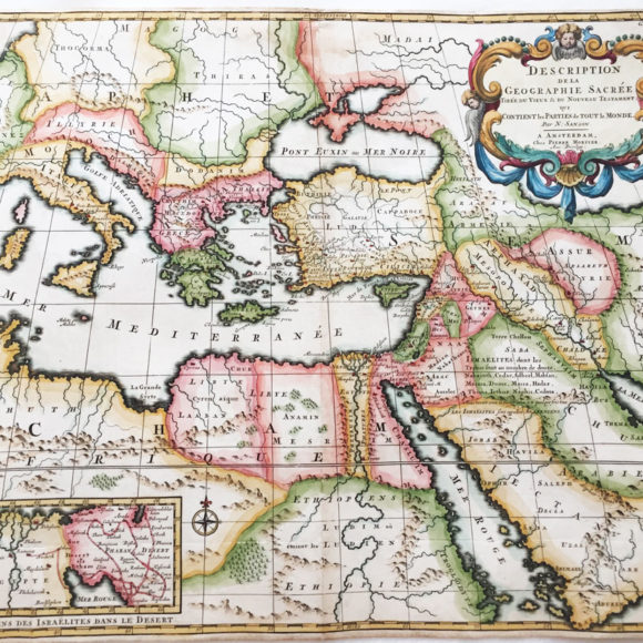 Description dela Geographie Sacree Tiree du Vieux & du Nouveau Testament, qui Contient les Parties de Tout le Monde