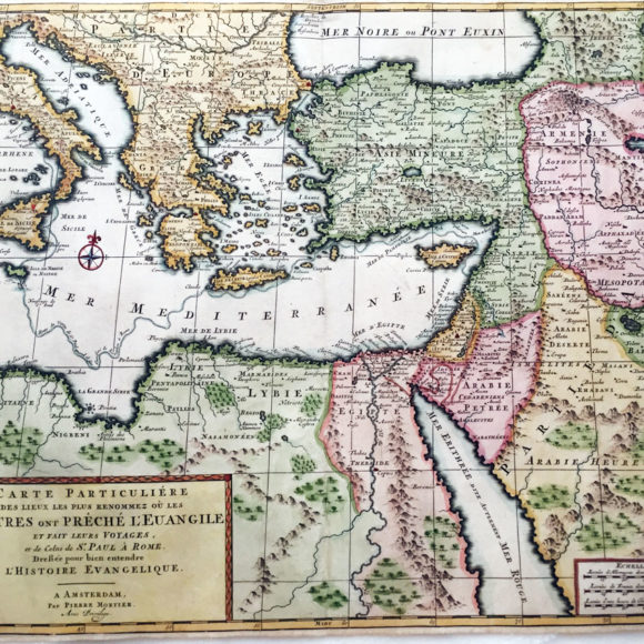 Carte particulière des pays où les Apôtres ont Prêché l’Evangile