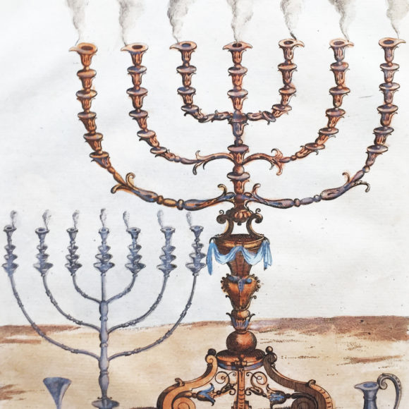 Golden Candlestick with Seven Branches