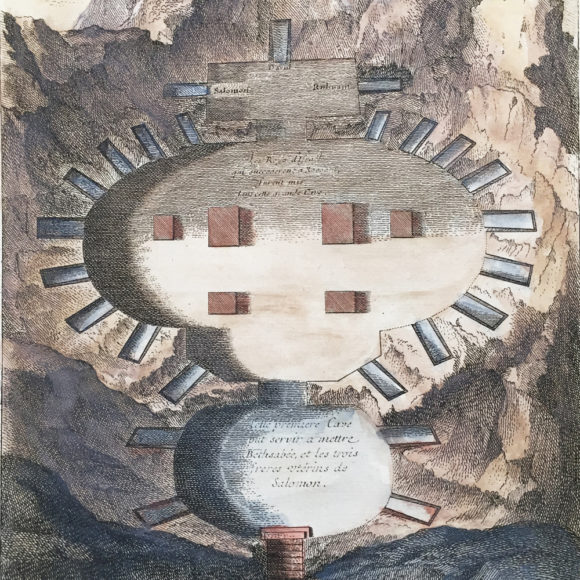 Plan souterrain des tombeaux des rois d’Israël Description: Theophile Blanchard, 1844 Paris