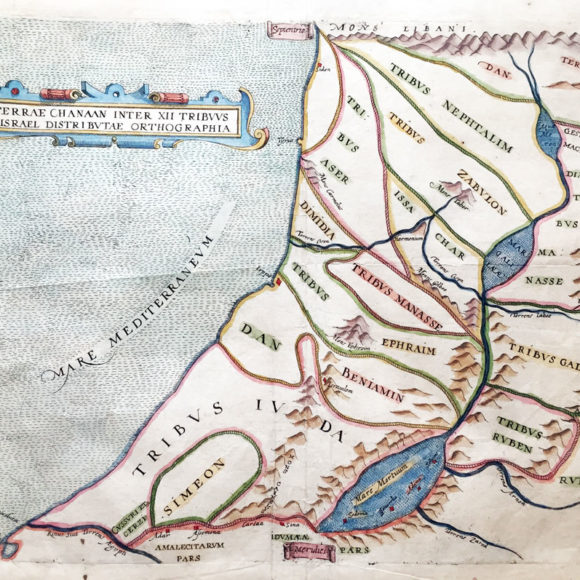 Terra Chanaas Inter XII Tribuus Israel Distributae Orthographia